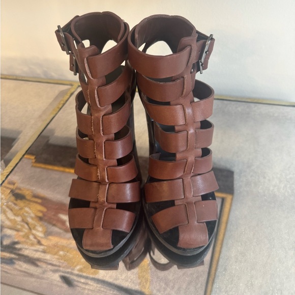 Vince brown caged sandals size 7 - Picture 2 of 5